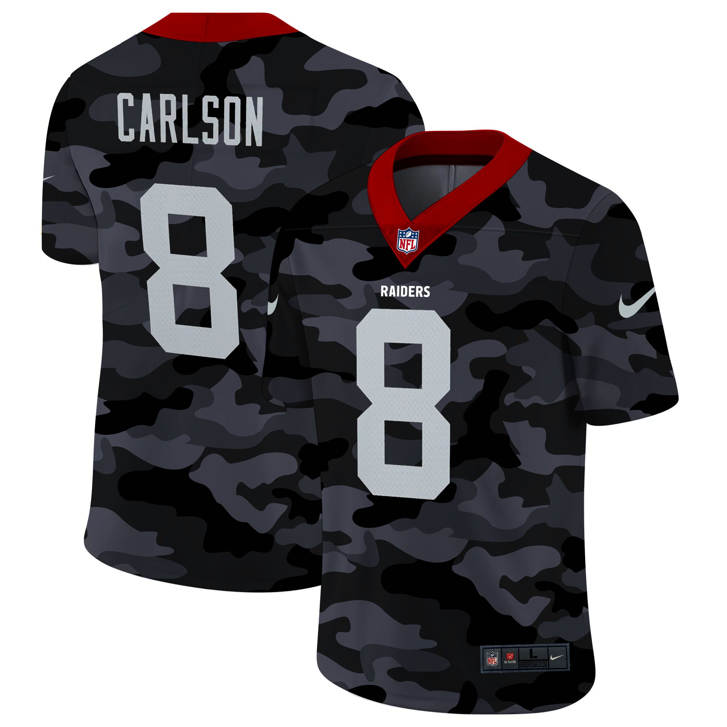 Men Oakland Raiders #8 Mariota 2020 Nike 2ndCamo Salute to Service Limited NFL Jerseys->new york jets->NFL Jersey